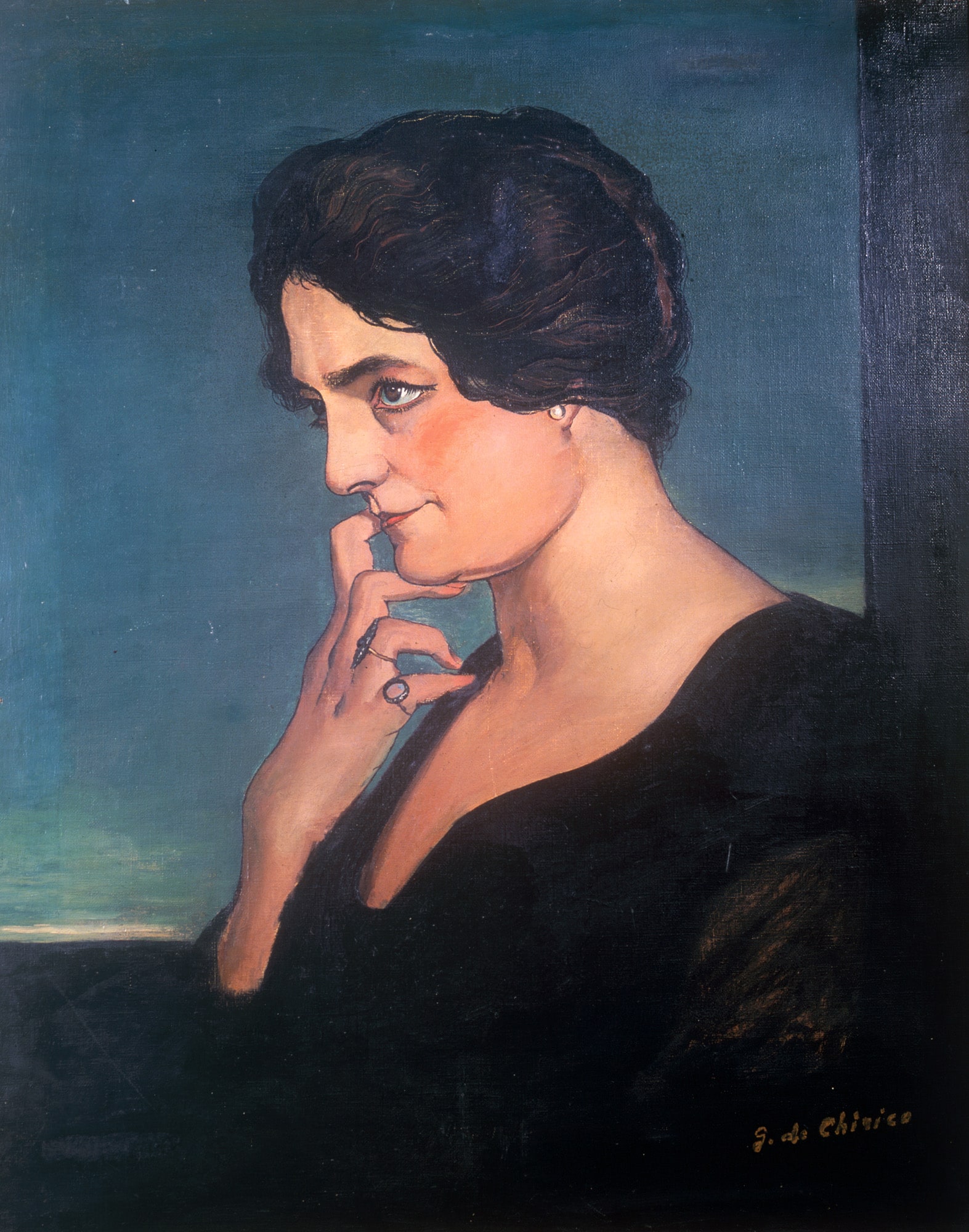 Bayan L. Gartzen&amp;amp;rsquo;i̇n Portresi̇ 1913, Tuval &amp;amp;uuml;zeri̇ne yağlıboya, 72,5 x 60 cm. 
&amp;amp;Ouml;zel Koleksi̇yon, Roma